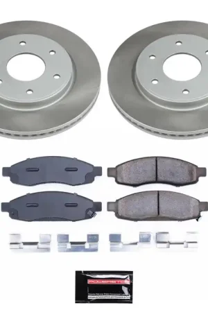 Super Sale Power Stop 05-07 Nissan TITAN Front Semi-Coated Rotor Kit