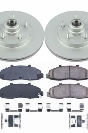 Power Stop 97-00 Ford F-150 Front Z17 Evolution Geomet Coated Brake Kit Hot Deal