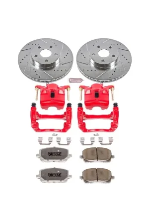 Limited Time Power Stop 03-08 Pontiac Vibe Front Z26 Street Warrior Brake Kit w/Calipers