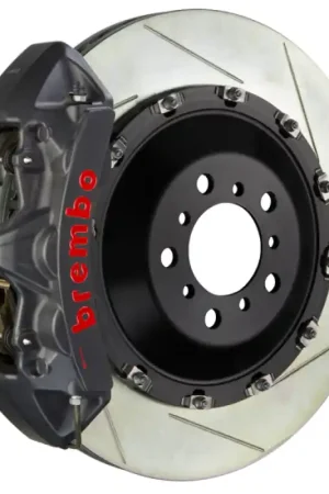 Brembo 03-13 Flying Spur Front GTS BBK 6 Piston Cast 411x34 2pc Rotor Slotted Type1 -Black HA Weekend Sale