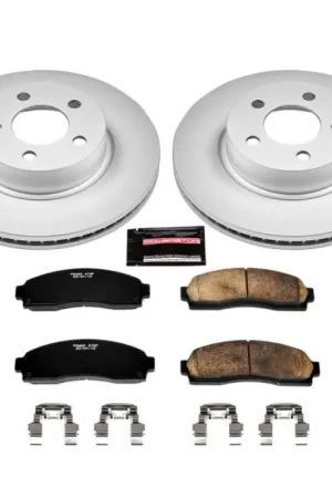 Power Stop 01-03 Ford Explorer Sport Front Z17 Evolution Geomet Coated Brake Kit Deal