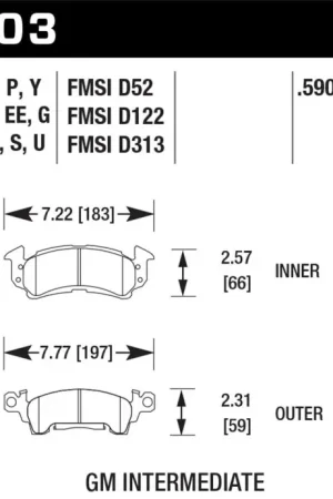 Hawk 76-77 Chevrolet Camaro LT / 72 Camaro Z28 / 69-81 Camaro DTC-30 Race Front Brake Pads Viral
