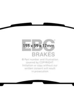 EBC 06-08 Lexus IS250 2.5 Redstuff Front Brake Pads Hot Picks