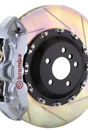 Brembo 12-14 ML550 Front GT BBK 6 Piston Cast 411x34 2pc Rotor Slotted Type1-Silver Must Have