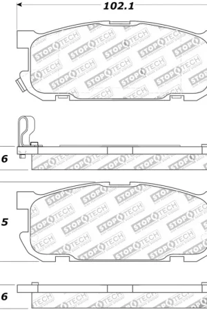 Best Price StopTech Street Touring 01-05 Miata w/ Sport Suspension Rear Brake Pads D891