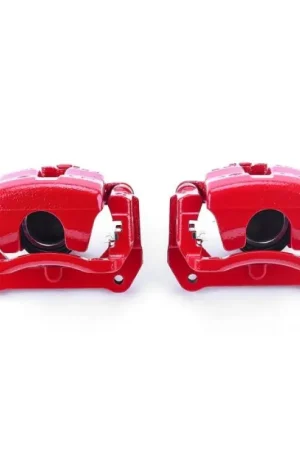 Power Stop 01-05 Mazda Miata Front Red Calipers w/Brackets - Pair Bargain