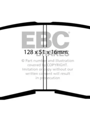 Must Have EBC 95-99 Chrysler Sebring Coupe 2.0 Ultimax2 Front Brake Pads