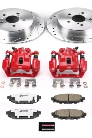 Power Stop 2005 Subaru Legacy Rear Z26 Street Warrior Brake Kit w/Calipers Top Rated