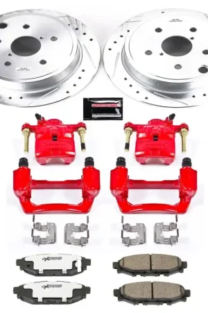 Power Stop 15-19 Subaru WRX Rear Z26 Street Warrior Brake Kit w/Calipers Affordable