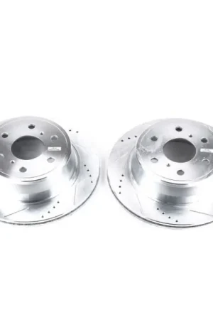 Power Stop 07-18 Chevrolet Silverado 1500 Rear Evolution Drilled & Slotted Rotors - Pair Cheap