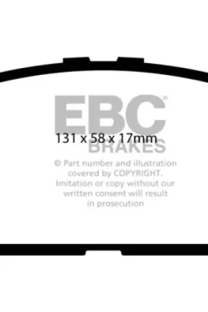 Crafted EBC 06-07 Lexus GS300 3.0 Ultimax2 Front Brake Pads