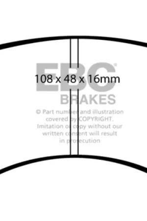 Bargain EBC 95-97 Nissan Sentra 1.6 Redstuff Front Brake Pads