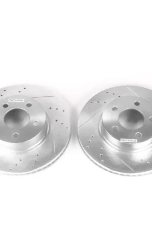 Modern Power Stop 01-03 Ford Explorer Sport Front Evolution Drilled & Slotted Rotors - Pair