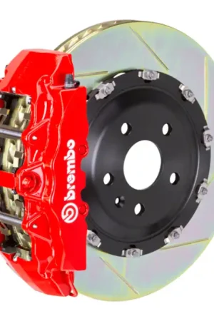 Buy Direct Brembo 06-10 Grand Cherokee SRT-8 Front GT BBK 8 Piston Cast 380x34 2pc Rotor Slotted Type-1-Red