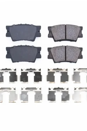 Power Stop 13-18 Lexus ES300h Rear Z17 Evolution Ceramic Brake Pads w/Hardware Genuine