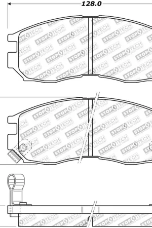 Authentic StopTech Street Touring 4/89-99 Mitsubishi Eclipse GST Front Brake Pads