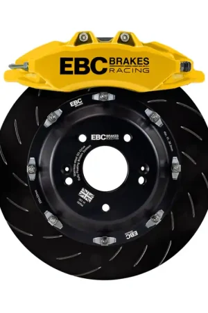 EBC Racing 20-23 Volkswagen Golf R Yellow Apollo-6 Calipers 380mm Rotors Front Big Brake Kit Free Shipping