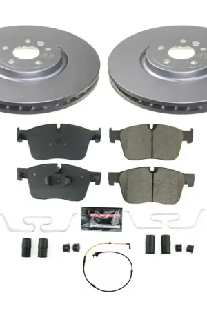 Power Stop 17-20 Jaguar F-Pace Front Z23 Coated Brake Kit Money Back Guarantee