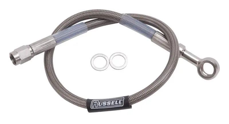 Russell Performance 24in 10MM Banjo Competition Brake Hose Professional Grade