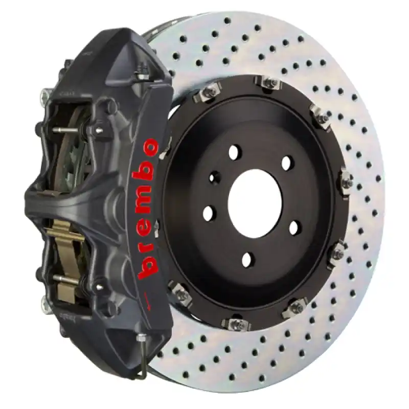 Factory Price Brembo 06-08 RS4 Front GTS BBK 6 Piston Cast 380x34 2pc Rotor Drilled-Black HA
