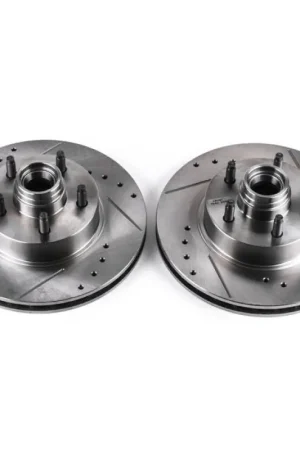 Power Stop 95-01 Ford Explorer Front Evolution Drilled & Slotted Rotors - Pair Money Back Guarantee