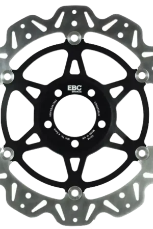 Fast Shipping EBC 08-16 Yamaha YZF-R6 310mm Rotor Front Left/Right Vee Floating Black Rotor