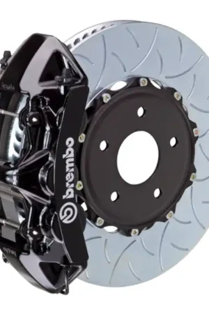 Brembo 99-07 Evo VI/VII/VIII/IXFront GT BBK 6 Piston Cast 350x34 2pc Rotor Slotted Type3-Black Must Have