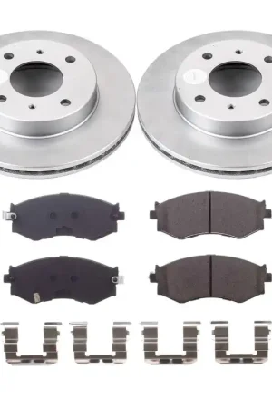 Next Day Delivery Power Stop 91-96 Infiniti G20 Front Z17 Coated Brake Kit