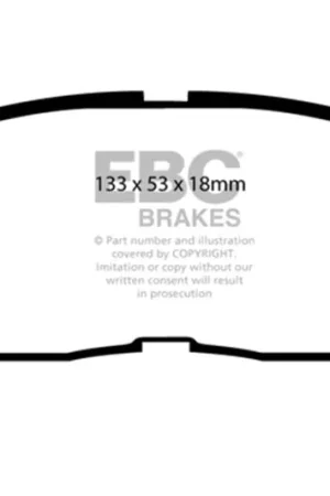 EBC 96-00 Toyota RAV 4 2.0 Greenstuff Front Brake Pads Handmade