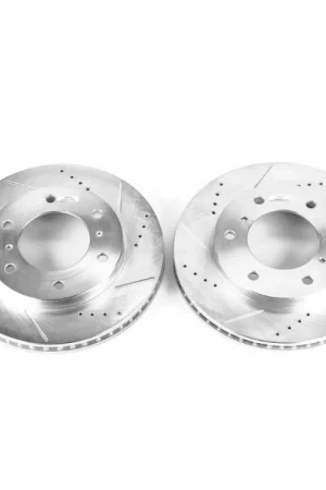 Power Stop 00-06 Mitsubishi Montero Front Evolution Drilled & Slotted Rotors - Pair Flash Sale