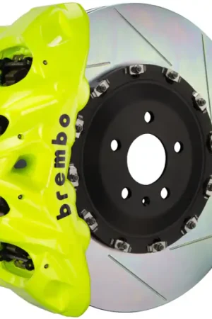 Brembo 19+ X5 Front GT BBK 8 Piston Cast 412x38 2pc Rotor Slotted Type1-Fluo. Yellow Sale