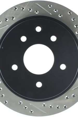 Holiday Sale StopTech 03-05 350Z / 03-04 G35 / 03-05 G35X SportStop Slotted & Drilled Rear Left Rotor