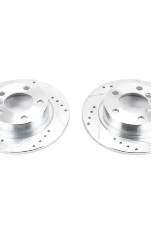 Power Stop 11-16 Mini Cooper Countryman Rear Evolution Drilled & Slotted Rotors - Pair Same Day Shipping