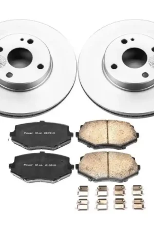 Professional Grade Power Stop 94-97 Mazda Miata Front Z17 Evolution Geomet Coated Brake Kit