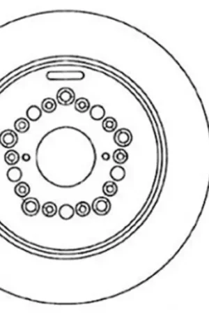 Original StopTech 5/93-98 Toyota Supra (Exc Turbo) Drilled Right Rear Rotor