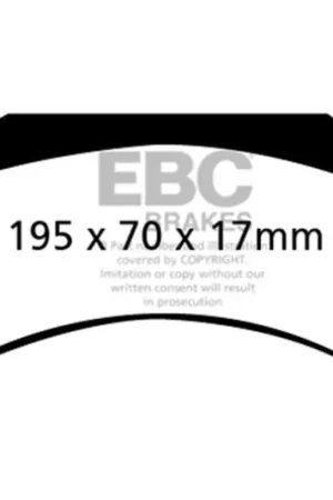 High Quality EBC 77-91 Ford Econoline E250 4.6 Yellowstuff Front Brake Pads
