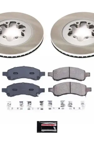 Order Now Power Stop 09-12 GMC Canyon Front Semi-Coated Rotor Kit