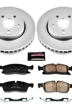 Power Stop 11-19 Dodge Durango Front Z17 Evolution Geomet Coated Brake Kit Last Chance