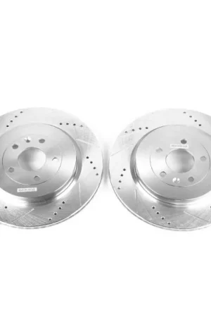 Power Stop 13-19 Ford Explorer Rear Evolution Drilled & Slotted Rotors - Pair Deal