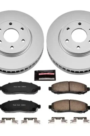 Fast Shipping Power Stop 05-18 Nissan Frontier Front Z17 Evolution Geomet Coated Brake Kit