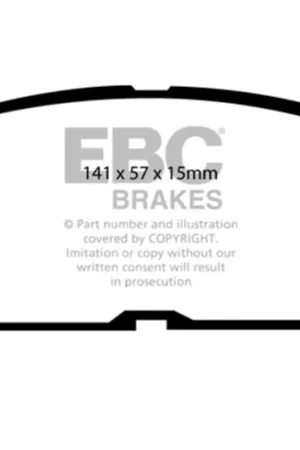 EBC 93-95 Toyota MR2 2.0 Turbo Redstuff Front Brake Pads Viral