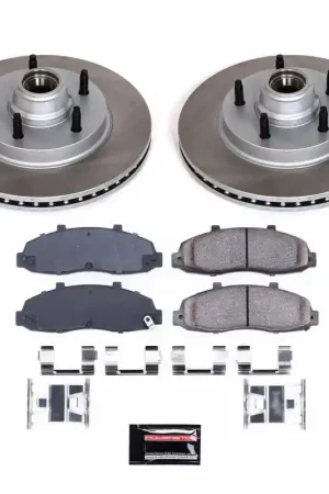 Certified Power Stop 97-00 Ford F-150 Front Semi-Coated Rotor Kit