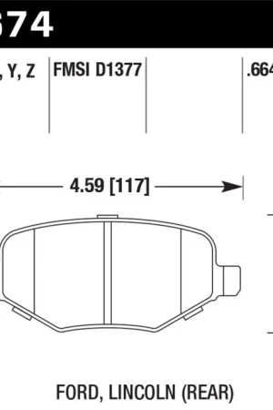 Hawk 11-19 Ford Explorer HPS 5.0 Rear Brake Pads Limited Edition