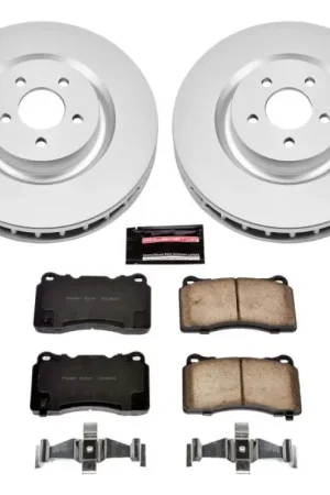 Bargain Power Stop 07-14 Ford Mustang Front Z17 Evolution Geomet Coated Brake Kit