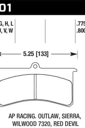 Today Only Hawk AP Racing Essex / Brakeman / CNC / Coleman / Outlaw / Wilwood DTC-70 Race Brake Pads