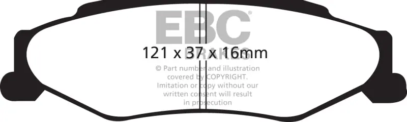 Order Now EBC 03-04 Cadillac XLR 4.6 Greenstuff Rear Brake Pads