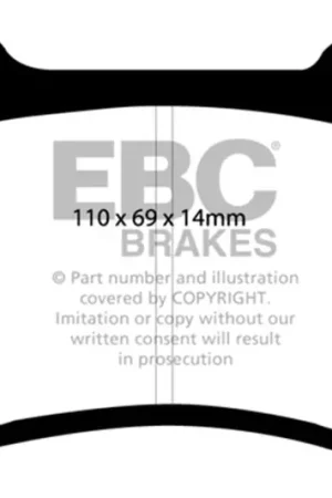 Hassle-Free Returns EBC 15+ Cadillac CTS 3.6 Twin Turbo Ultimax2 Rear Brake Pads