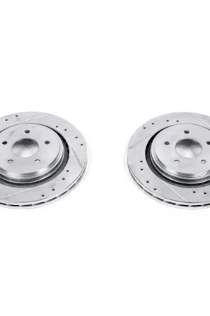 Direct From Manufacturer Power Stop 06-09 Cadillac XLR Rear Evolution Drilled & Slotted Rotors - Pair