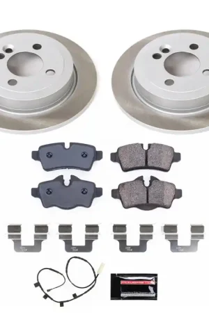 Power Stop 2013 Mini Cooper Rear Semi-Coated Rotor Kit Genuine