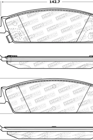 Worldwide Shipping StopTech Street Select Brake Pads